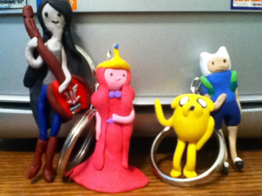 Adventure time custom keychains by BurgandyRoses on DeviantArt