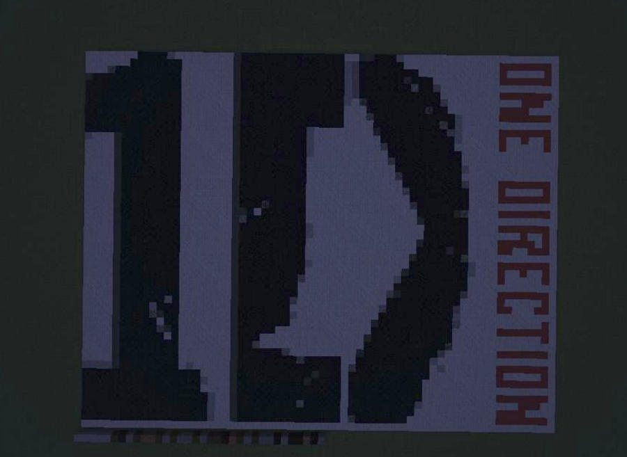 One Direction Logo Minecraft Style By 1dteamnouis On Deviantart One Direction Logo Minecraft Style By 1dteamnouis On Deviantart
