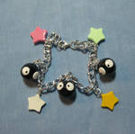 Soot Sprite and Stars Bracelet by okapirose