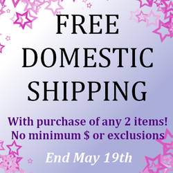 Free Domestic Shipping thru May 19th