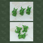 Charms: Green Spirit Dragons by okapirose