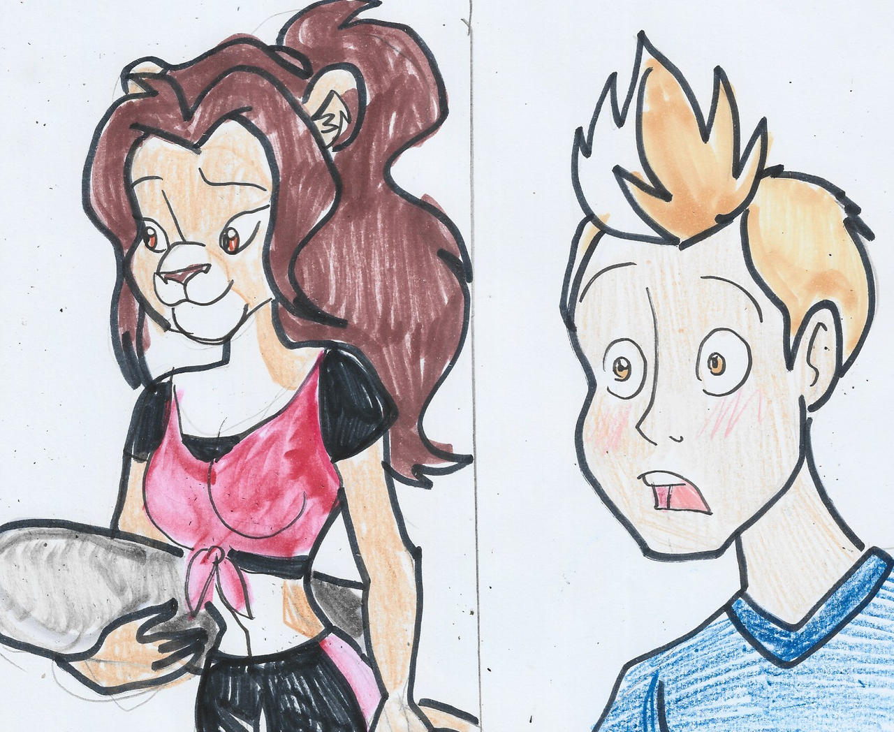 Gabriel meets Kelly by gelfnig on DeviantArt