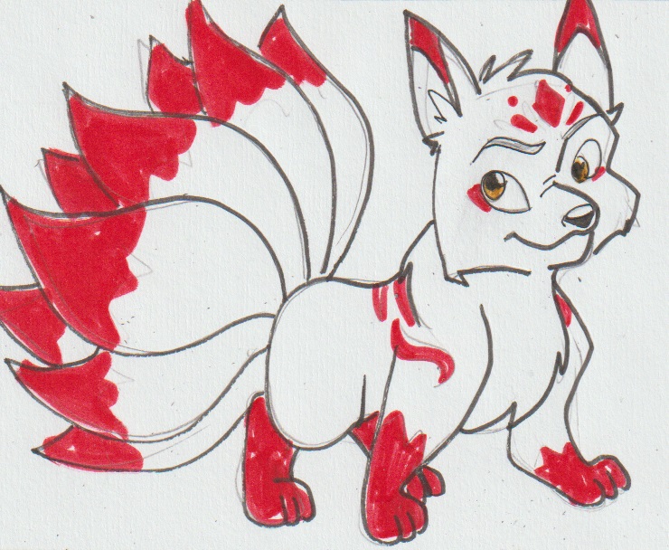 Oc Disney: Shiro the kitsune friend of Taro