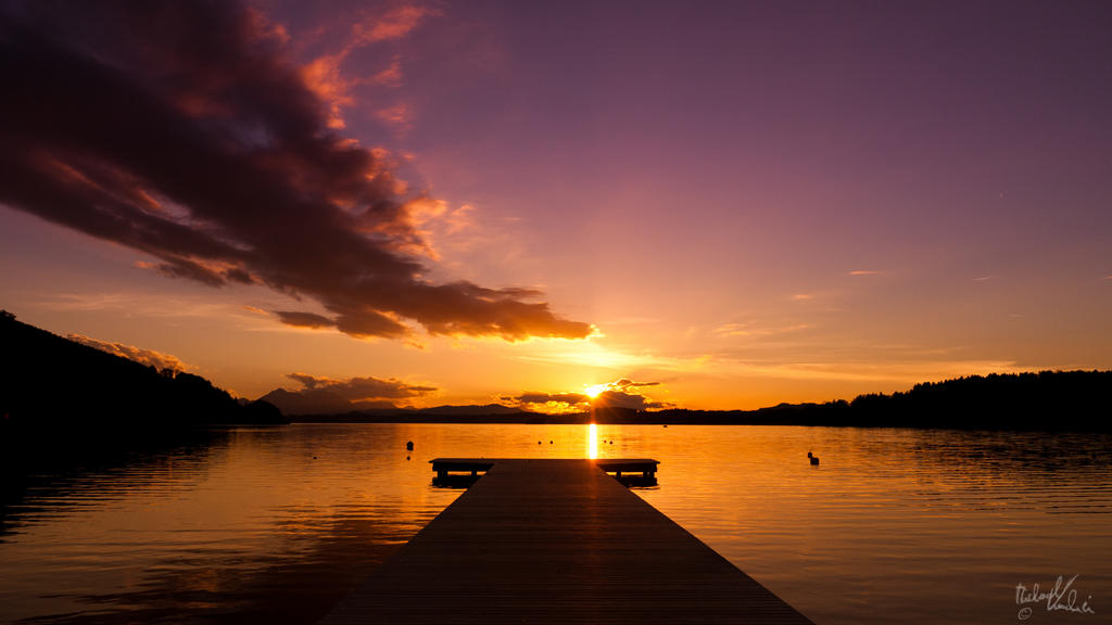 Sunset Wallersee by MadMike27