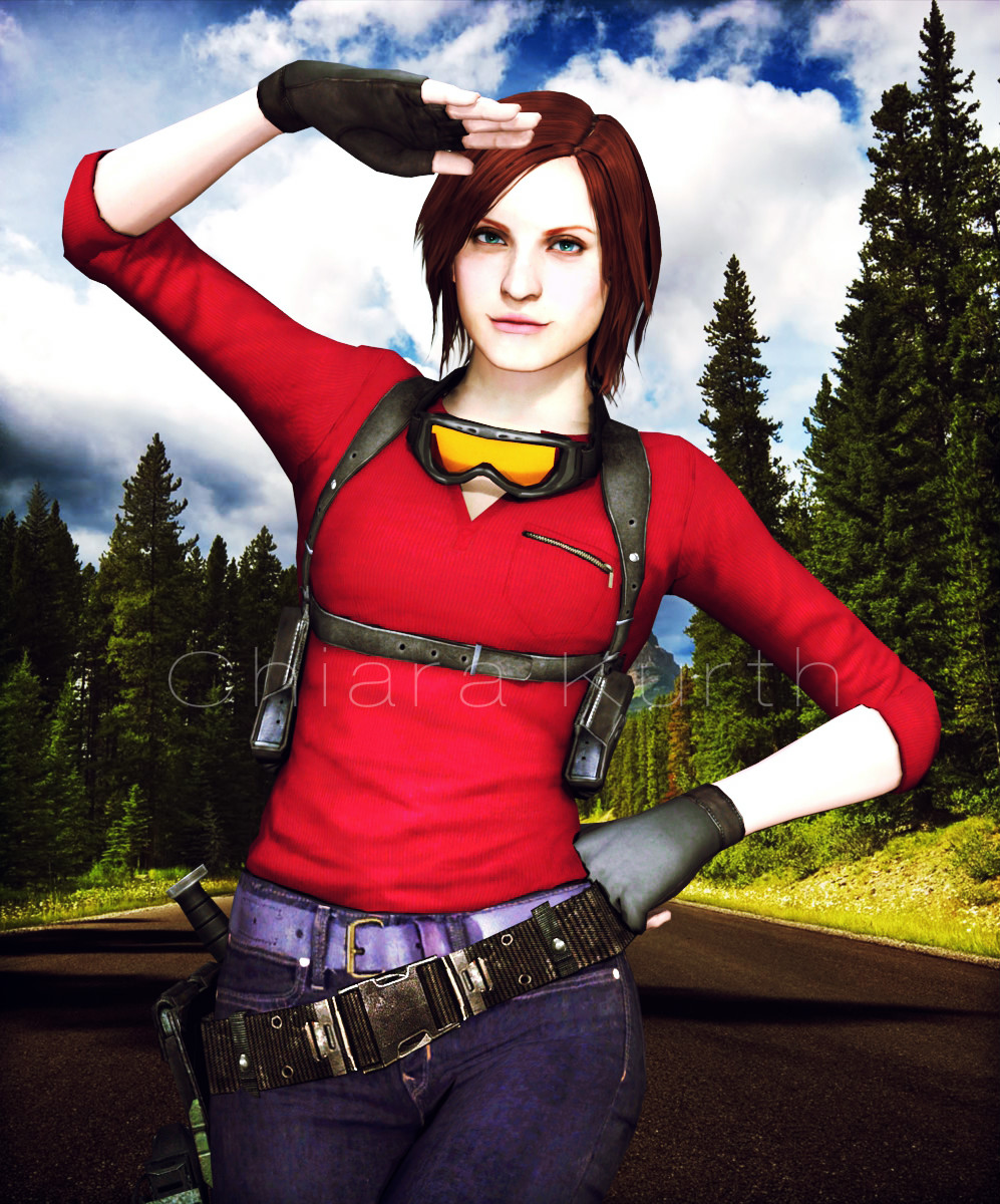 Revelations 2 Sniper Claire outfit in RE2 remake (outfit by