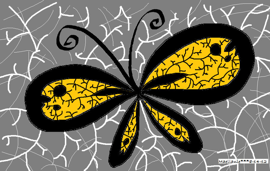 Black Butterflty drawing