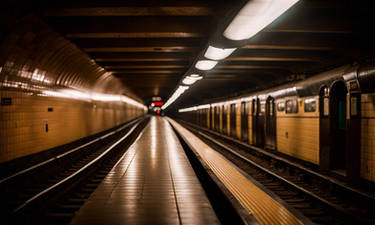 Eerie, Abandoned Subway Station and Tunnels