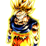 SSJ1 Goku with basic aura