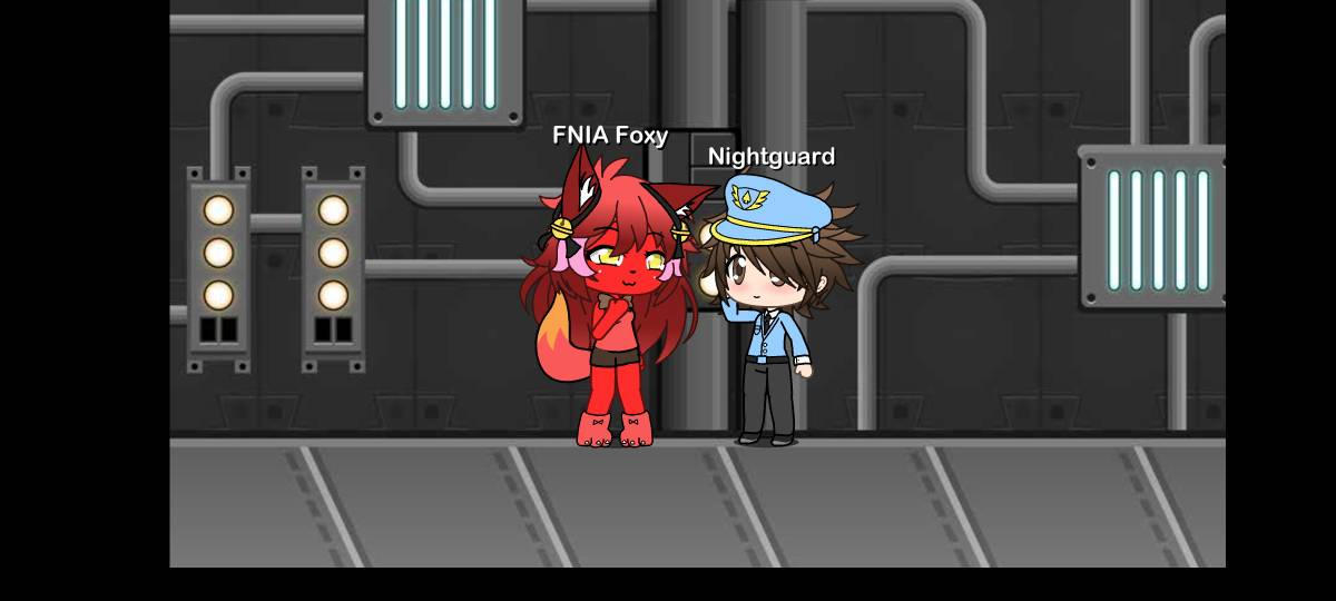 FNIA Foxy x Nightguard by Nightmare14507 on DeviantArt