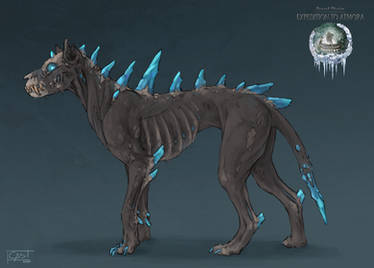 [Concept] Frost-cursed direwolf