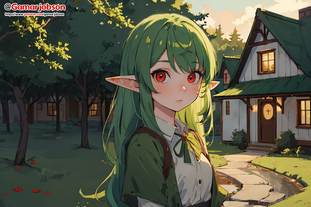 Anime Adventures: Elf villagers of the forest