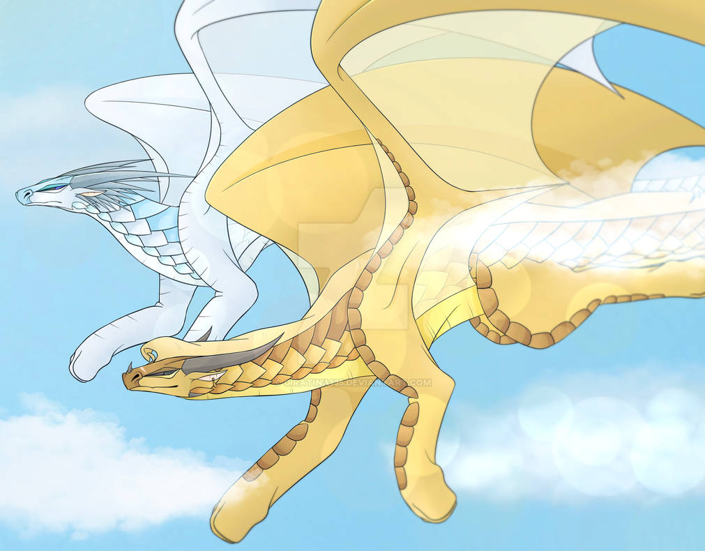Wings Of Fire Qibli And Winter By Giratina135 On DeviantArt wings-of-fire-qibli-and-winter-by-giratina135-on-deviantart