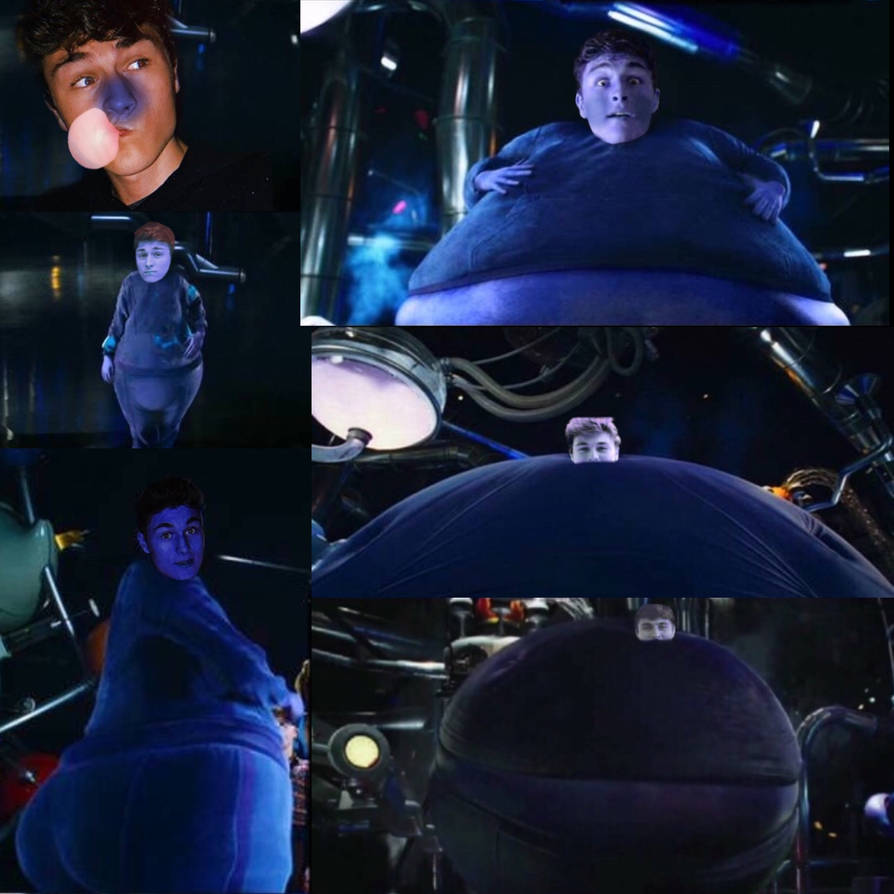 Dennis ASMR Blueberry Inflation by sketchbookspook on DeviantArt