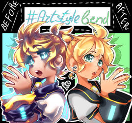 Artstylebend ft. Len by BunBunHope