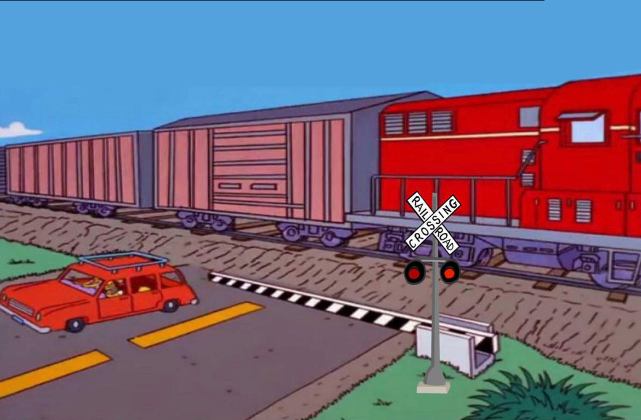 The Simpsons Railroad Crossing (Modified V2) by LaikaStudiosFan2023 on ...