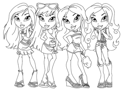 Bratz Coloring Pages 41 by coloringpageswk on DeviantArt