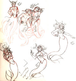 Mermaid Sketches