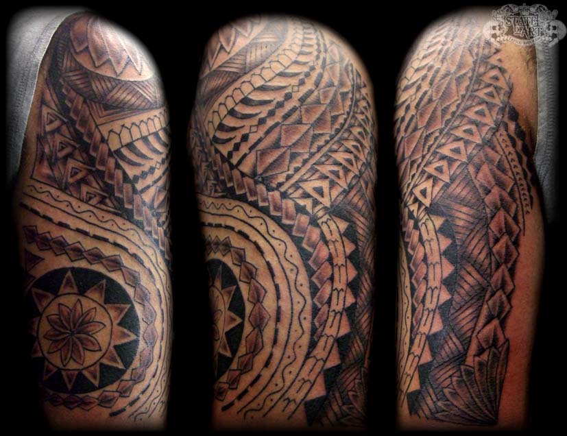 Samoan Sleeve free hand