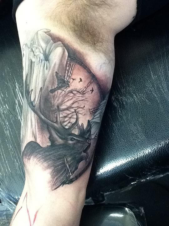 Stag by state-of-art-tattoo on DeviantArt