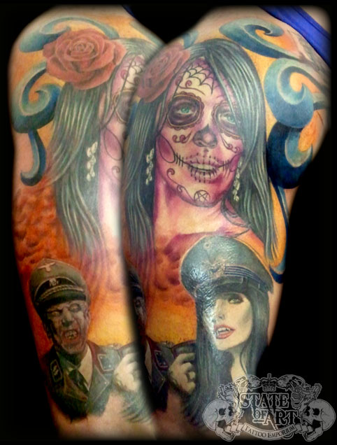 Colour half sleeve