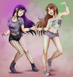 Starfire and Blackfire