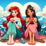 Ariel Sitting Next To Mulan 5 Request Cartoon