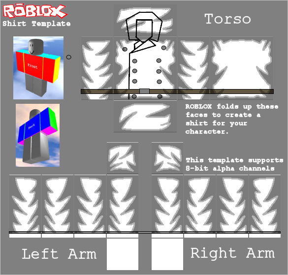 Clothing Template on Roblox-ART-Fan-Club - DeviantArt