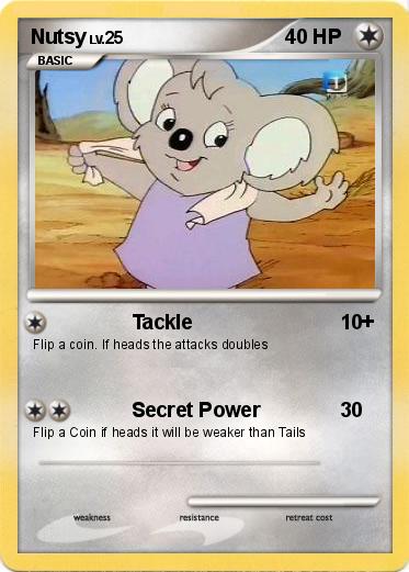 Nutsy Pokemon Card