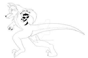 Anthro Raptor WIP