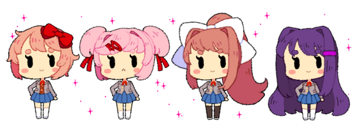 DDLC Bubblegum Page Dolls (F2U)