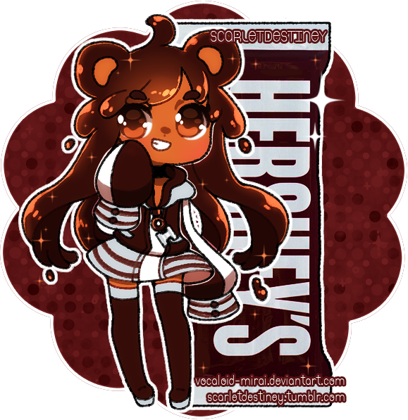 Hershey Kuma Milk Chocolate by ScarletDestiney on DeviantArt