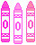-F 2 U- Light Pink Crayons