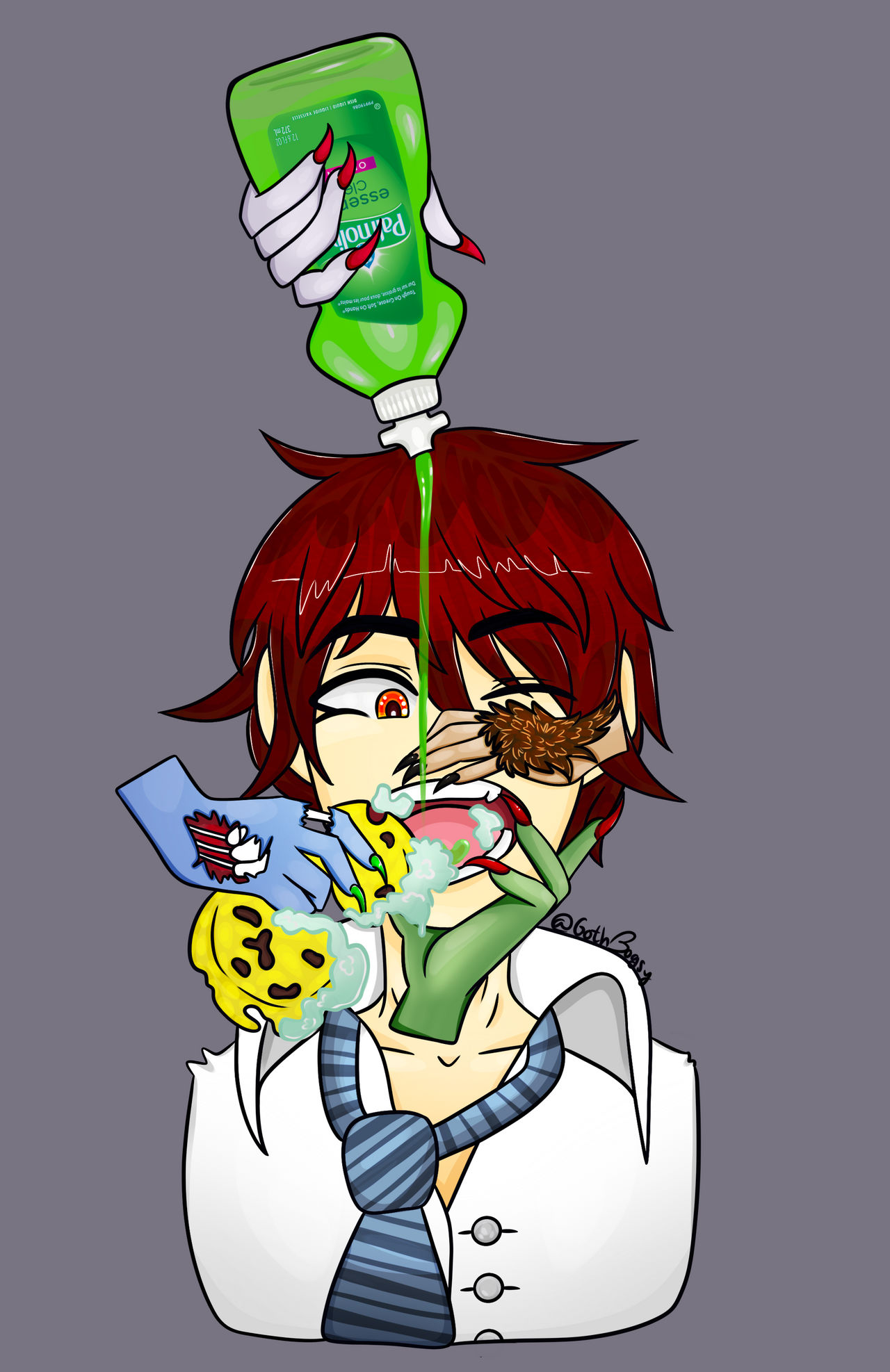 I guess I better wash my mouth out with soap by GothBogsy on DeviantArt