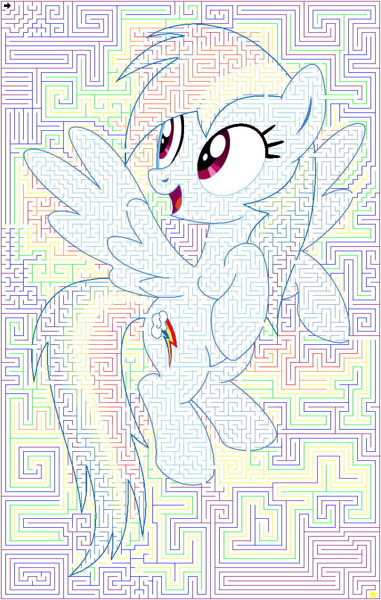 Rainbow Dash Maze