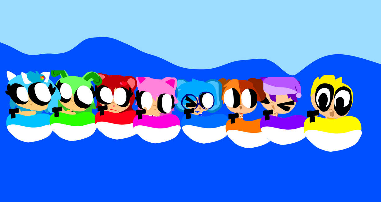 Smiling critters jet skiing by SellsGoodman on DeviantArt