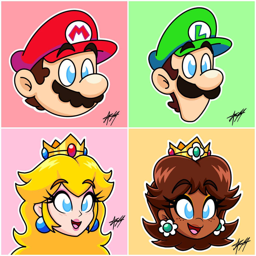 Updated Super Mario Character Designs and Colors by Amaury2004 on ...