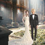 Aeris and Cloud wedding Picture