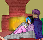 Shelly and Trunks By the Fire by Animeturtlecakes98