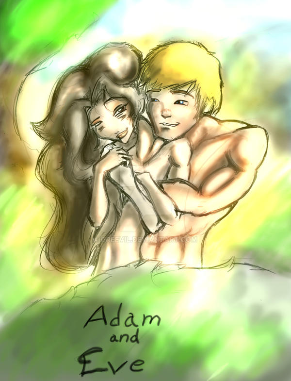 Adam + Eve by greevil on DeviantArt Adam + Eve by greevil on DeviantArt