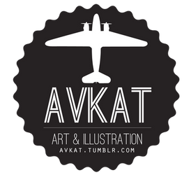 Avkat typography and logo