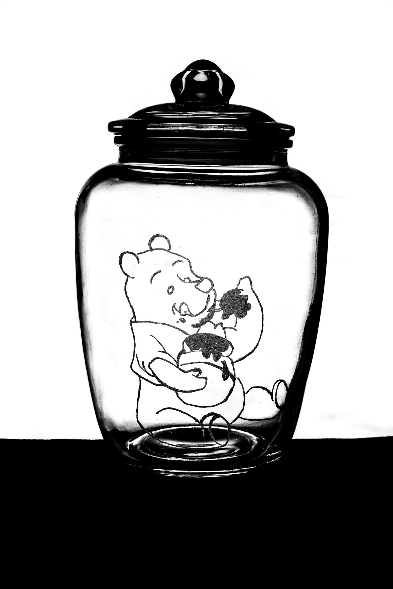 Winnie the Pooh Honey Pot (Glass Engraving) by ArbyZors on DeviantArt