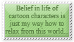 Belief for relaxing - stamp