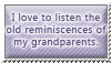 Listen to grandparents - stamp