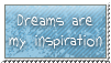 Dreams are inspiration - stamp