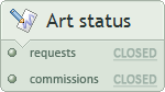 Requests, commissions - closed closed