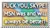 MSN vs. Skype - stamp