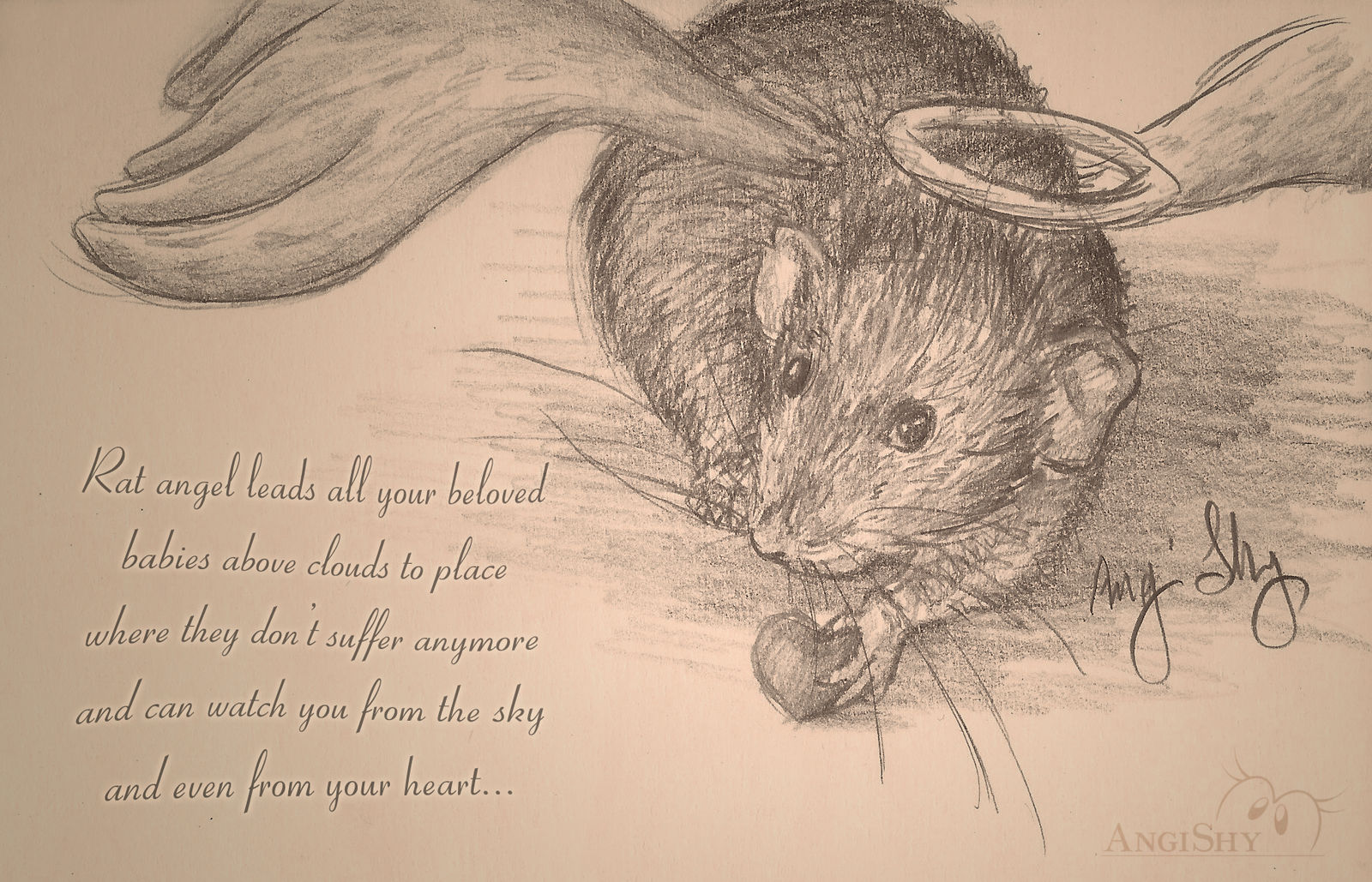 Rat angel - in memory of Crumb