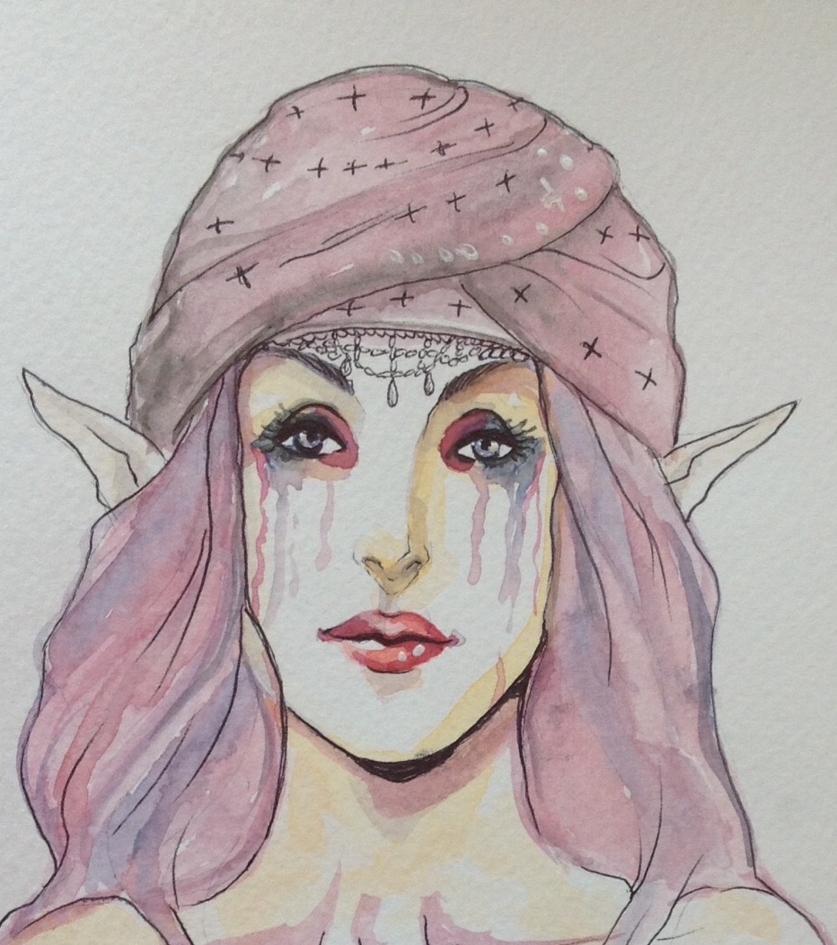 Watercolor elf