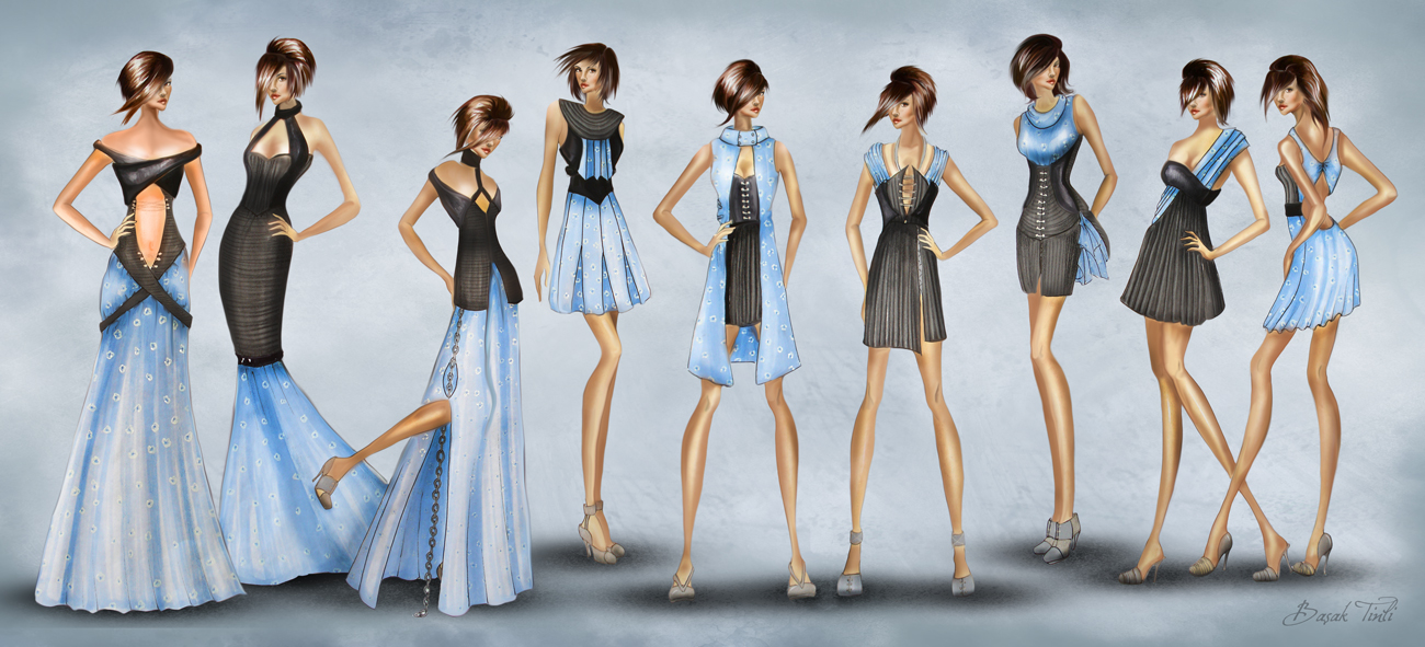 Fashion collection- old school project by BasakTinli on DeviantArt