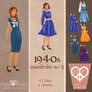 1940s Fashion Paper Dolls Dollys and Friends